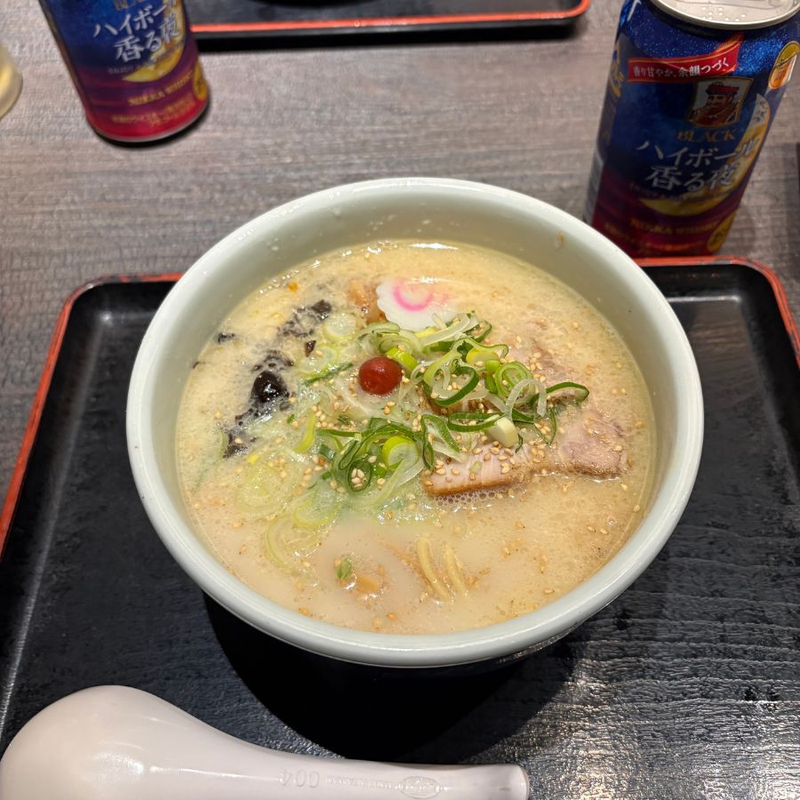 Famous Asahikawa ramen bowl from Hokkaido Japan