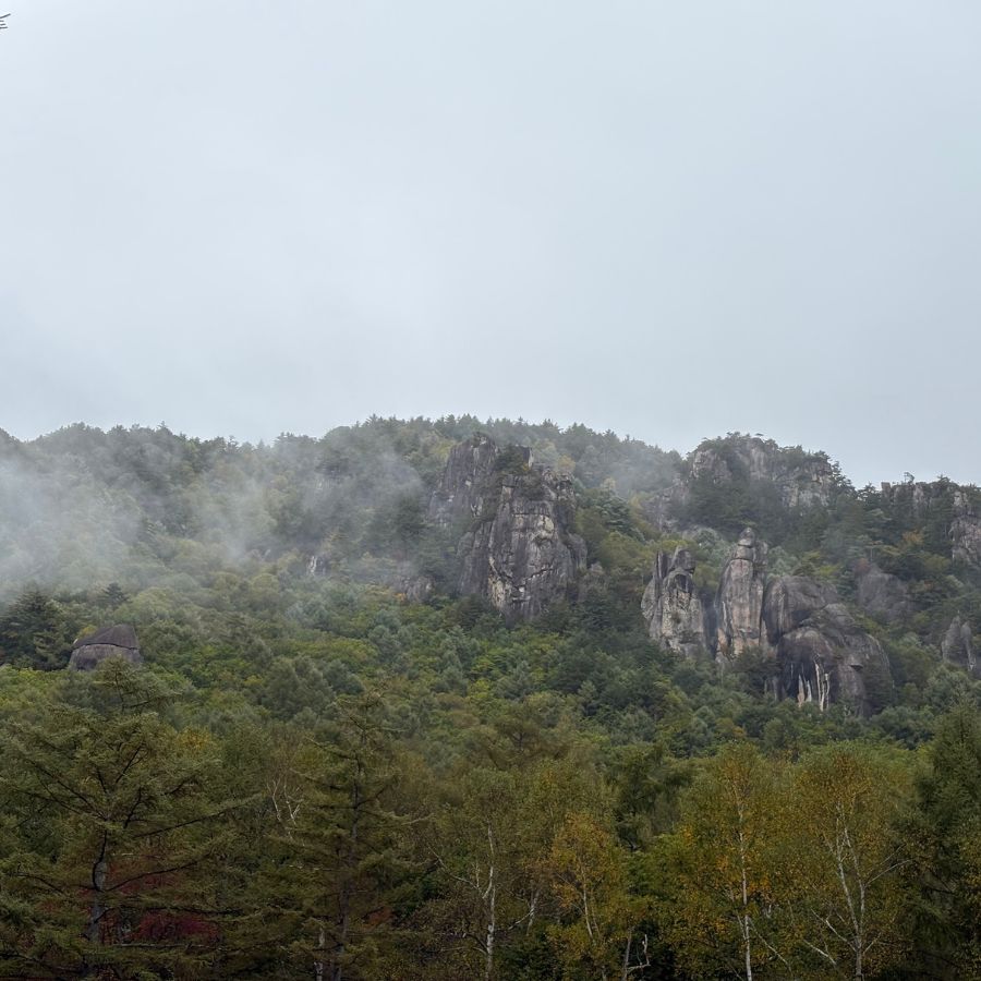 Gloomy autumn morning Ogawayama