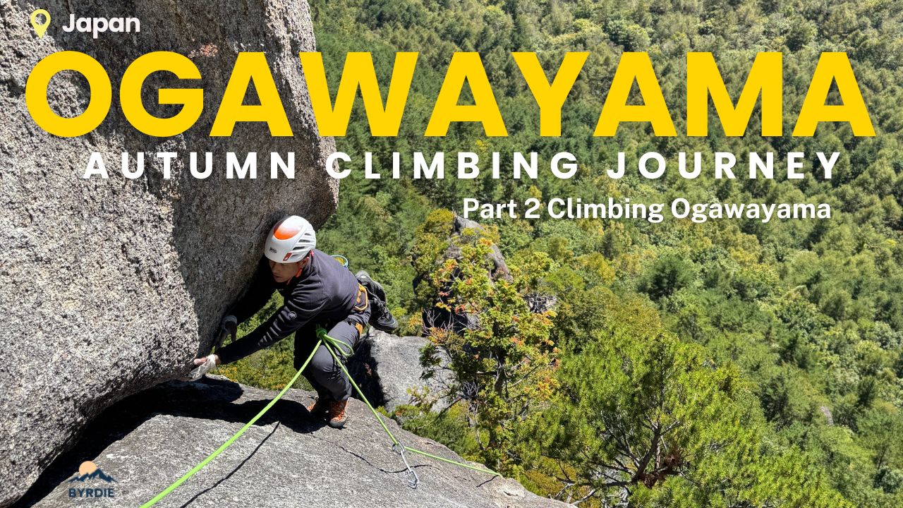 ByrdieOnTheRocks climbing in Ogawayama, Japan