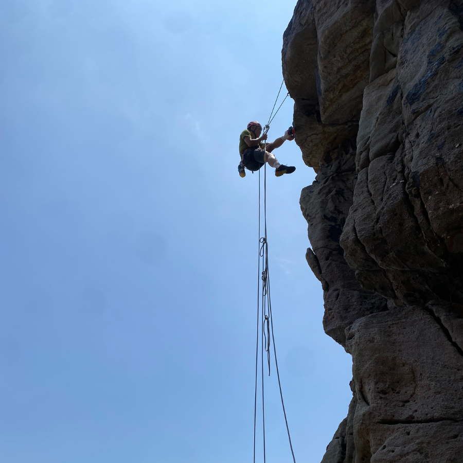 Climbing adventure at Longdong