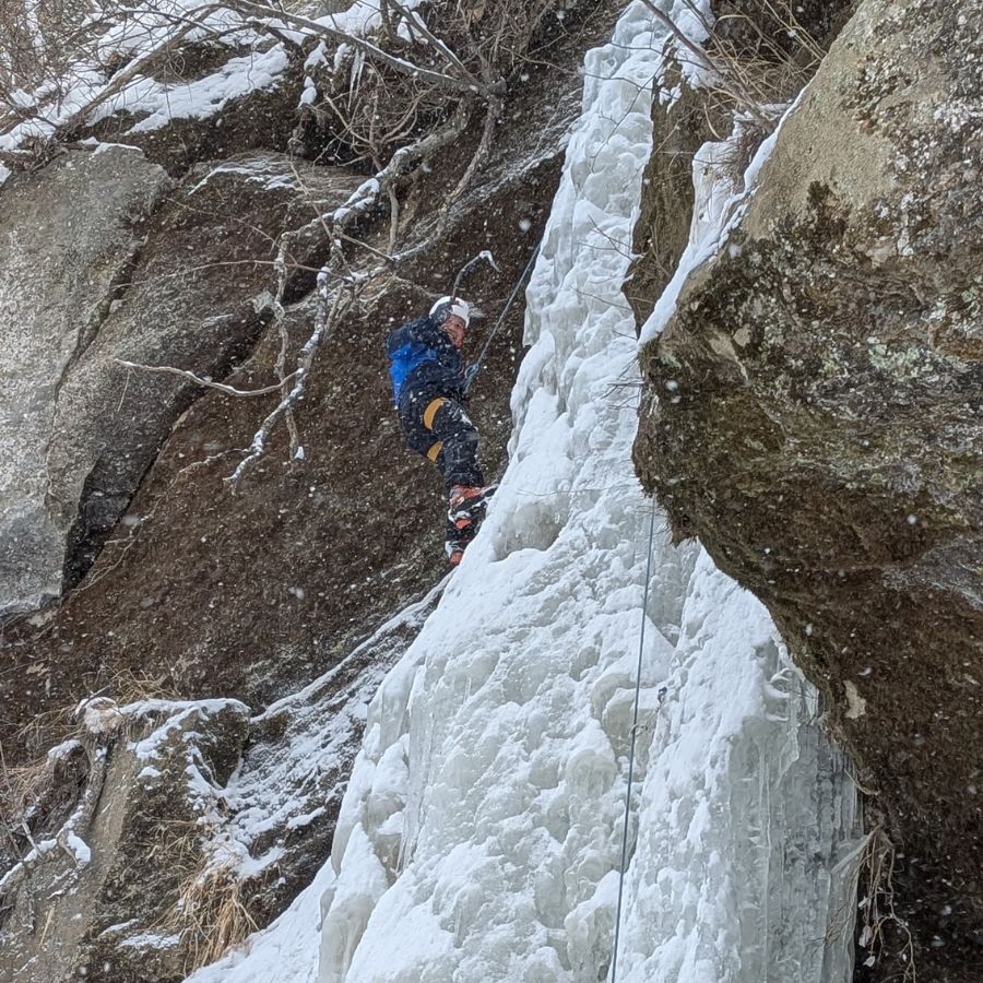 Gotta take a little break during climb