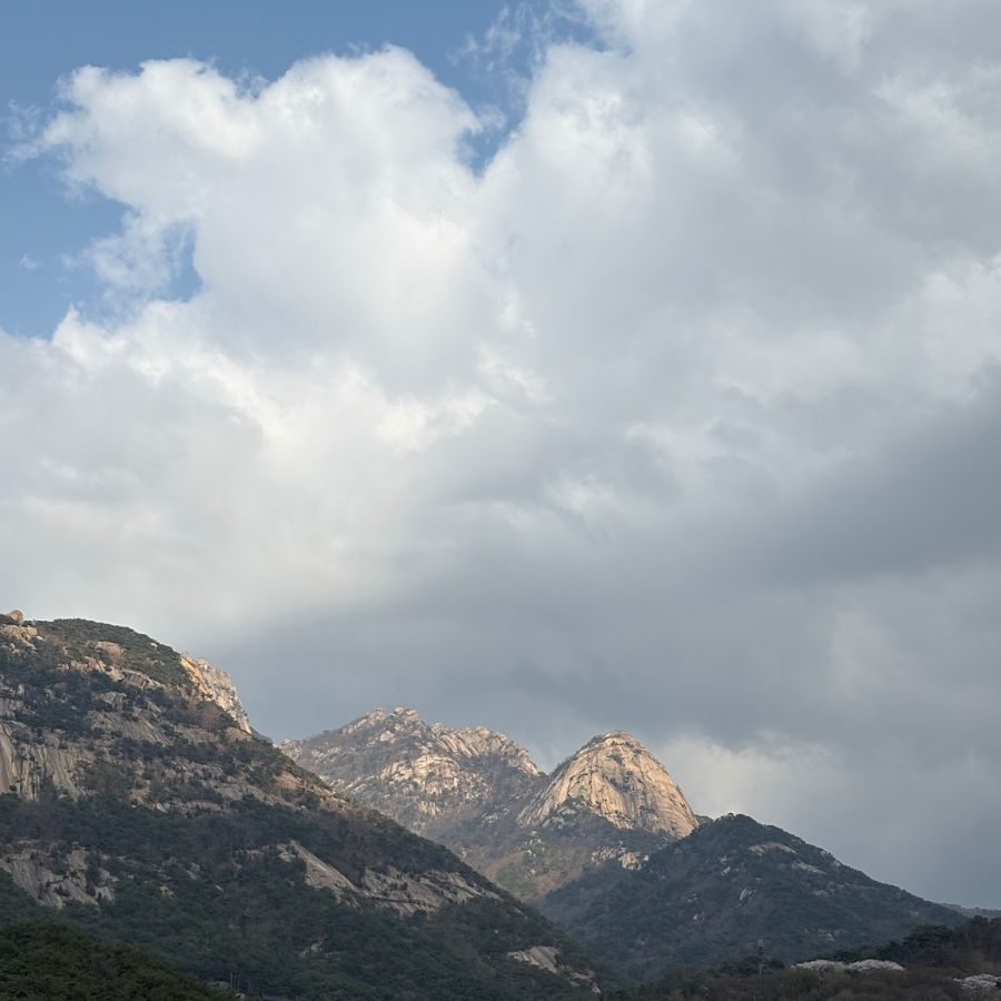mountain landscape near Insubong in Korea