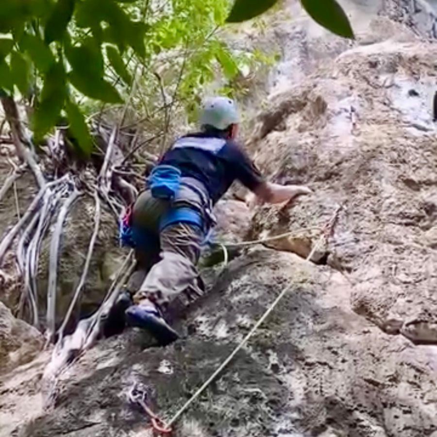 Short and easy climbing route