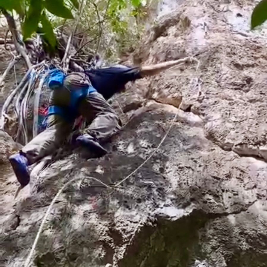 No Name easy climbing route