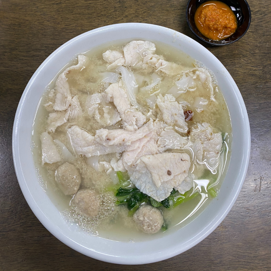 Warm bowl of Malaysian-Chinese noodle soup in Kuala Lumpur