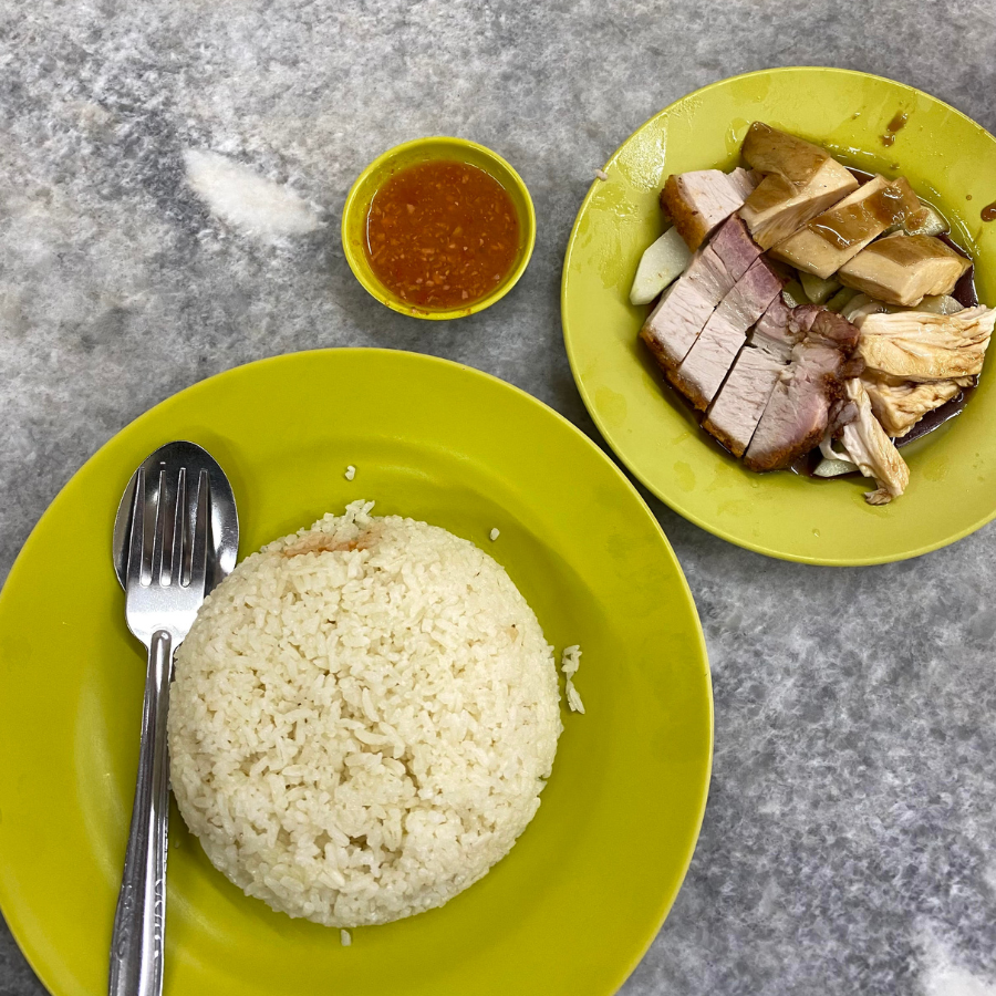 Popular Chinese-Malaysian dish with rice and vegetables