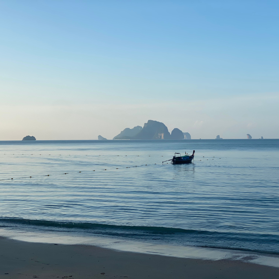 Quiet morning at Noppharat Thara Beach