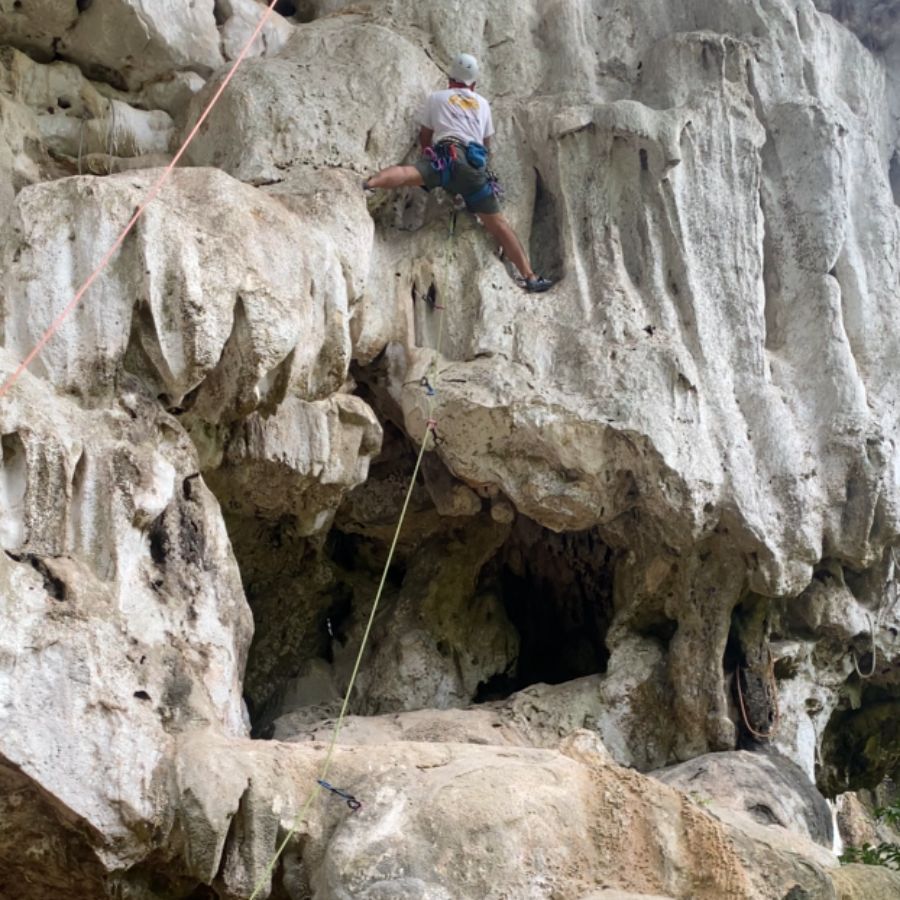 Sport climbing route at North Wall Ao Nang, Krabi