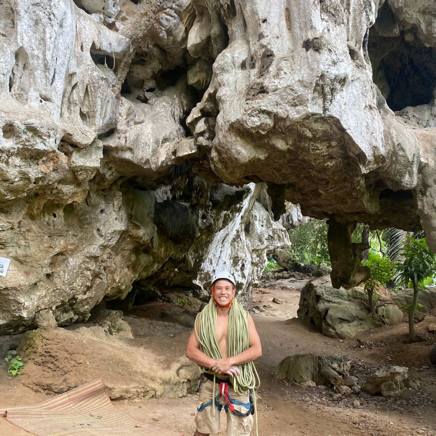 Overview of North Wall Ao Nang climbing area