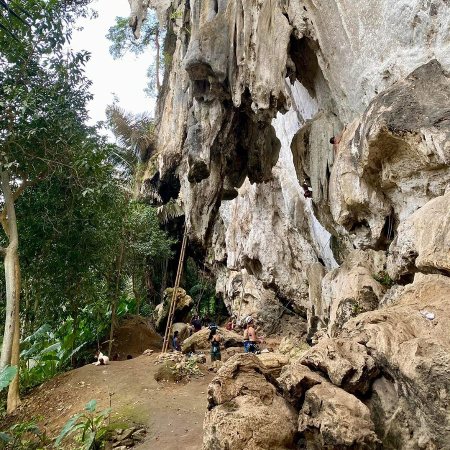 Scenic view of The North Wall climbing site