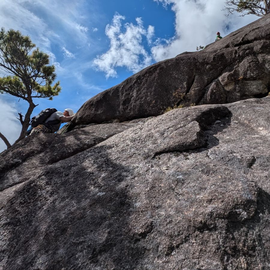 Granite rock formations along the Ogawayama trail