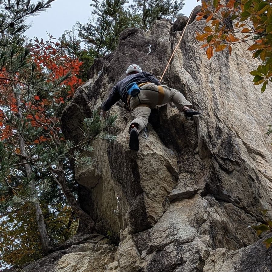 Amazing single pitch Ogawayama route