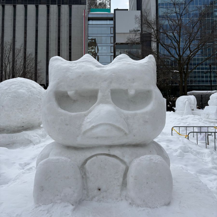 snow sculptures Odori Park